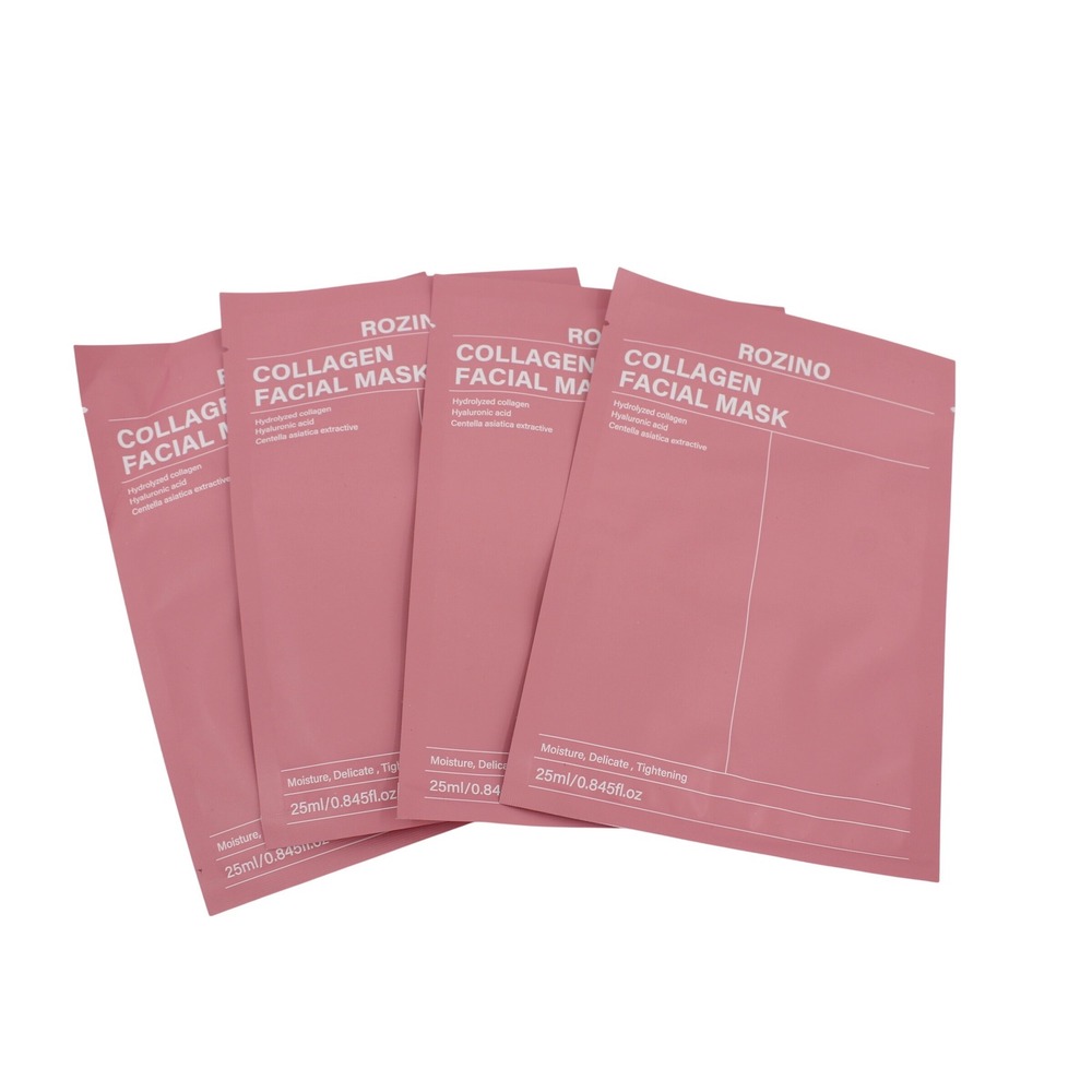Rozino Collagen Facial Mask 4 Pack Hyaluronic Acid Centella Asiatica 25ml C-259